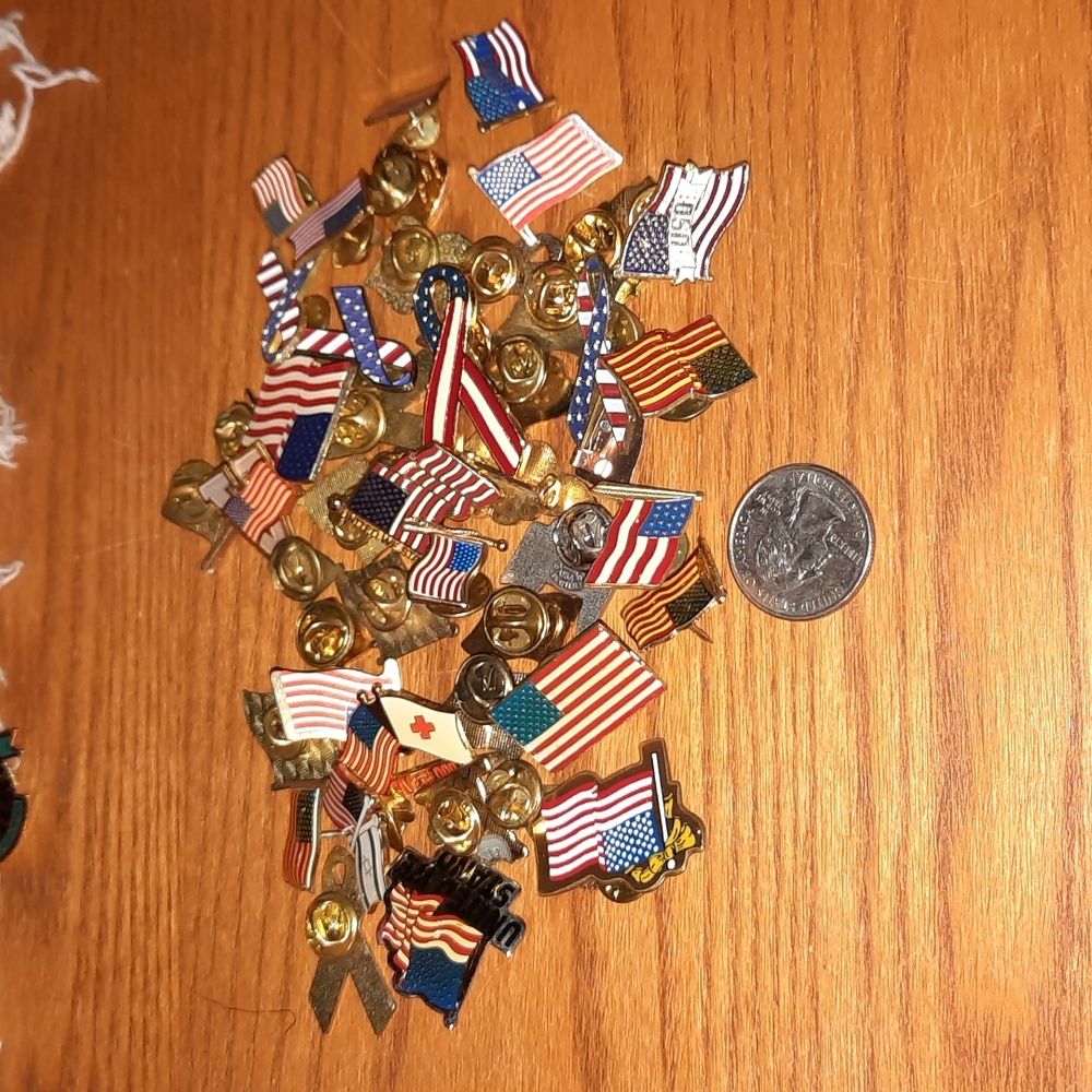 45 flag lapel pins